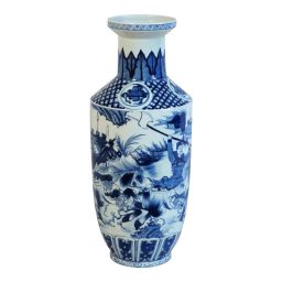 Circa 1920 Chinese Porcelain Blue and White Vase