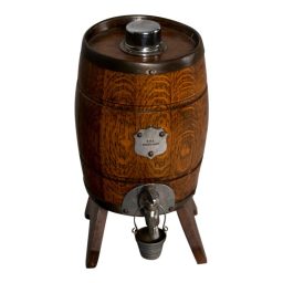 Circa 1930 Rum Keg with "R.M.S Queen Mary" Emblem