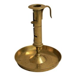 19th Century Adjustable Brass Candlestick