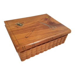 Late 19th Century English Olive Wood Sewing Spool Box