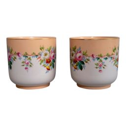 Pair of Mid 20th Century French Porcelain Pots