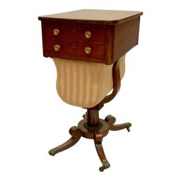 Circa 1820 Regency Amboyna Wood Worktable