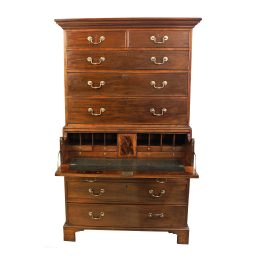 18th Century George III Mahogany Chest of Drawers / Secretary Desk