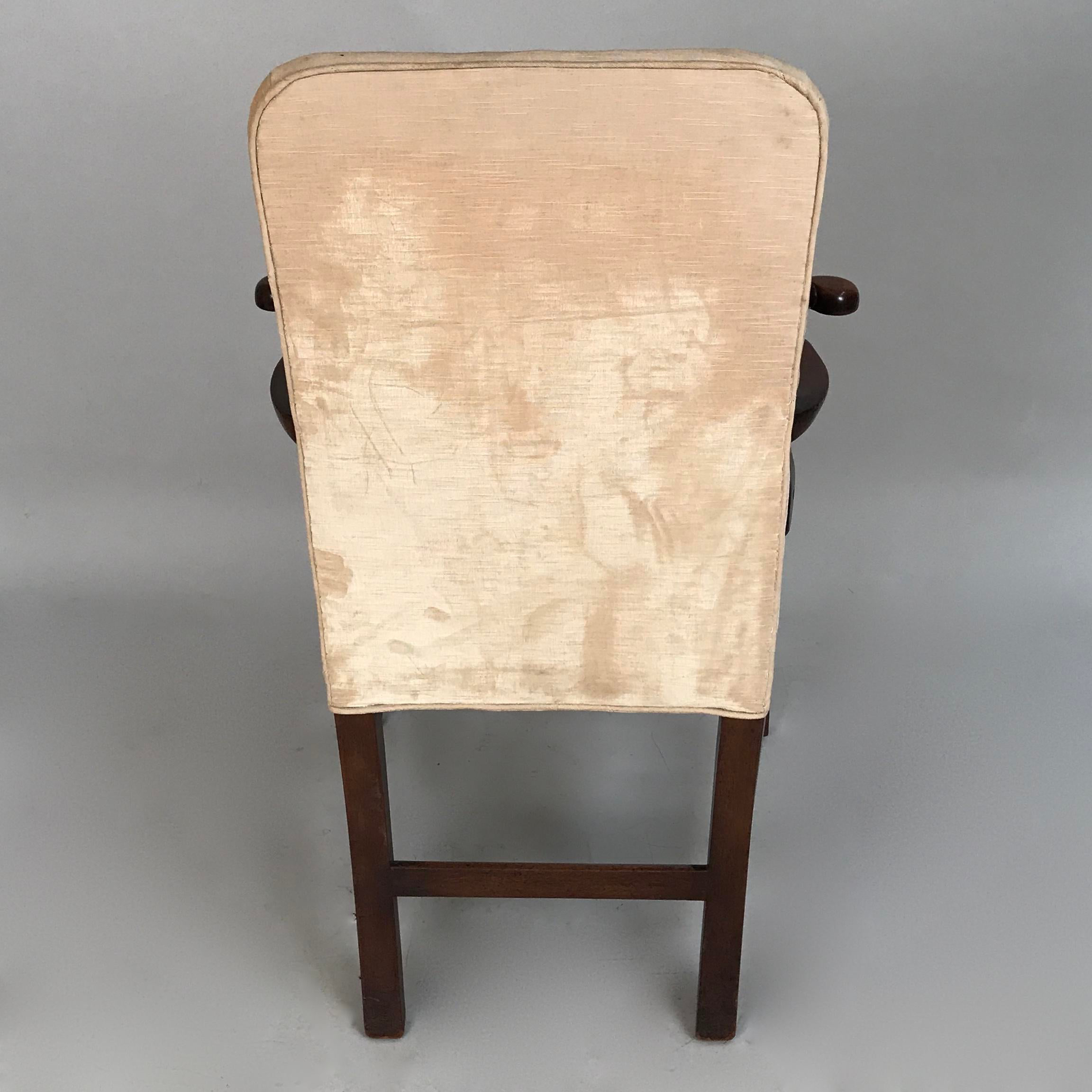 Mid 18th Century George III English Mahogany Armchair - Image 5