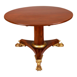 Circa 1810 English Regency Mahogany Tilt-Top Center Table