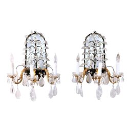 Pair of Vintage French Louis XV Style Sconces attributed to Maison Baguès