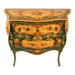 19th Century Venetian Rococo Style Bombe Chest Commode