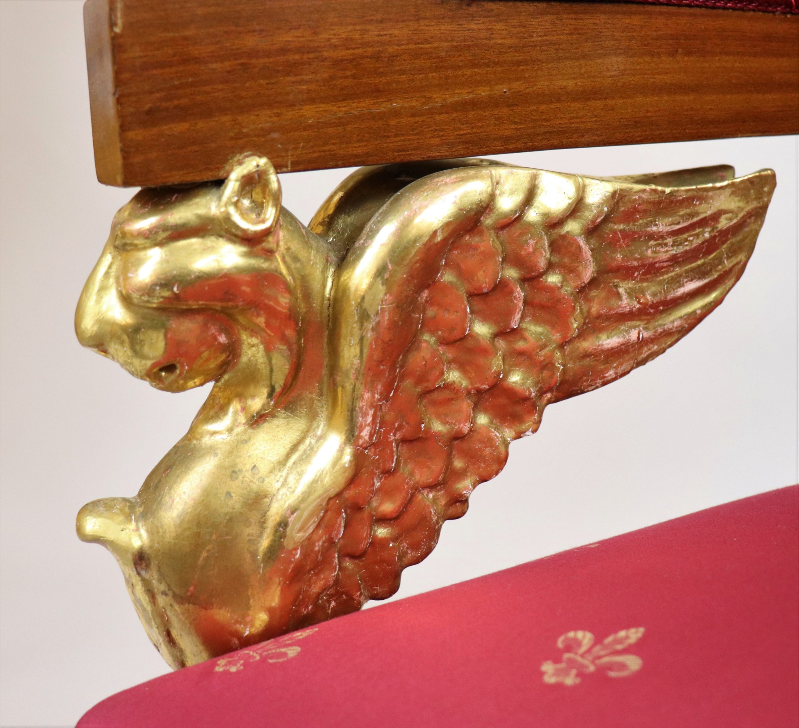 Circa 1810 French Empire Winged Lion Armchair Attributed to Charles Percier - Image 8