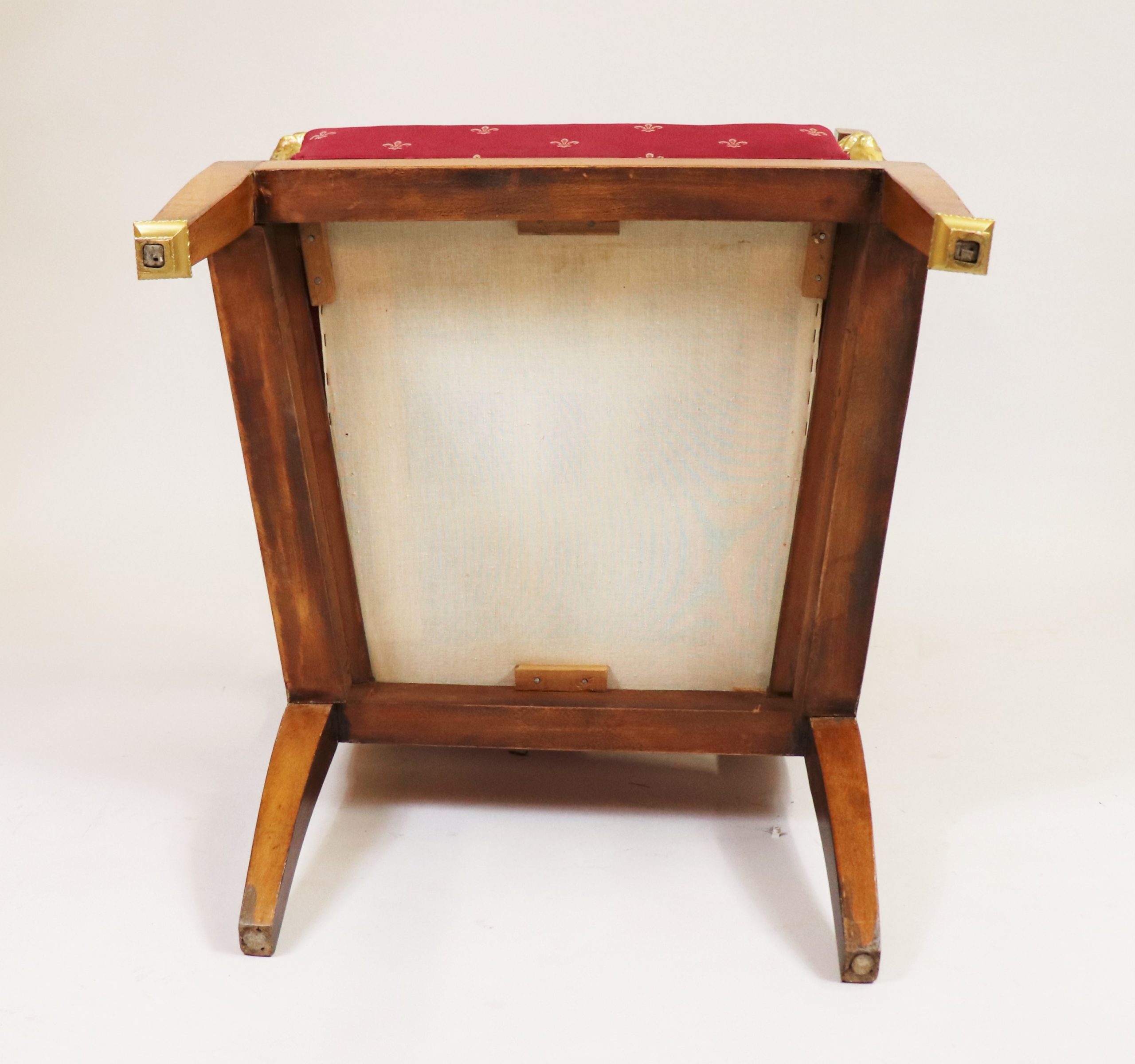Circa 1810 French Empire Winged Lion Armchair Attributed to Charles Percier - Image 12