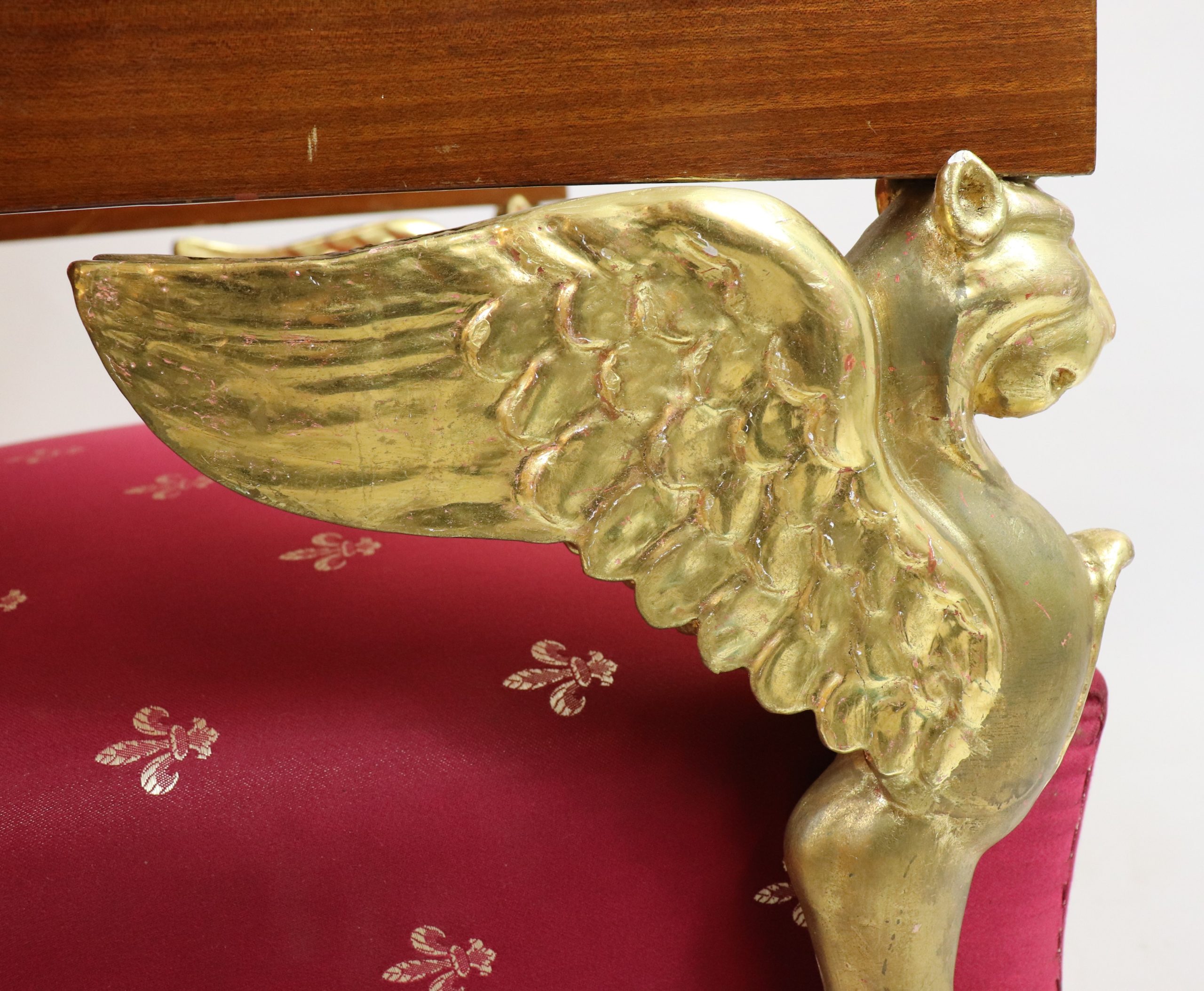 Circa 1810 French Empire Winged Lion Armchair Attributed to Charles Percier - Image 9