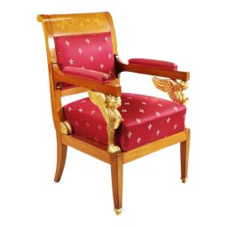 Circa 1810 French Empire Winged Lion Armchair Attributed to Charles Percier