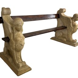 Circa 1925 Italian Neoclassical Greek Revival Bench by P. Mazzetti