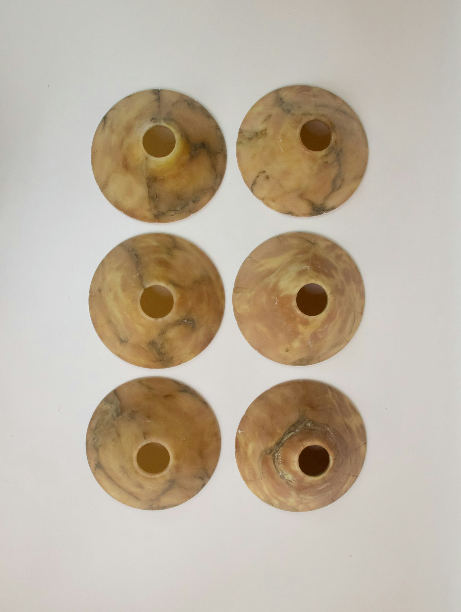 German Art Deco Alabaster And Chrome Chandelier - Image 9