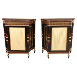 Pair of Regency Period Greek Revival Cabinets