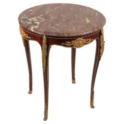Late 19th Century French Louis XV Style Occasional Side Table with Marble Top