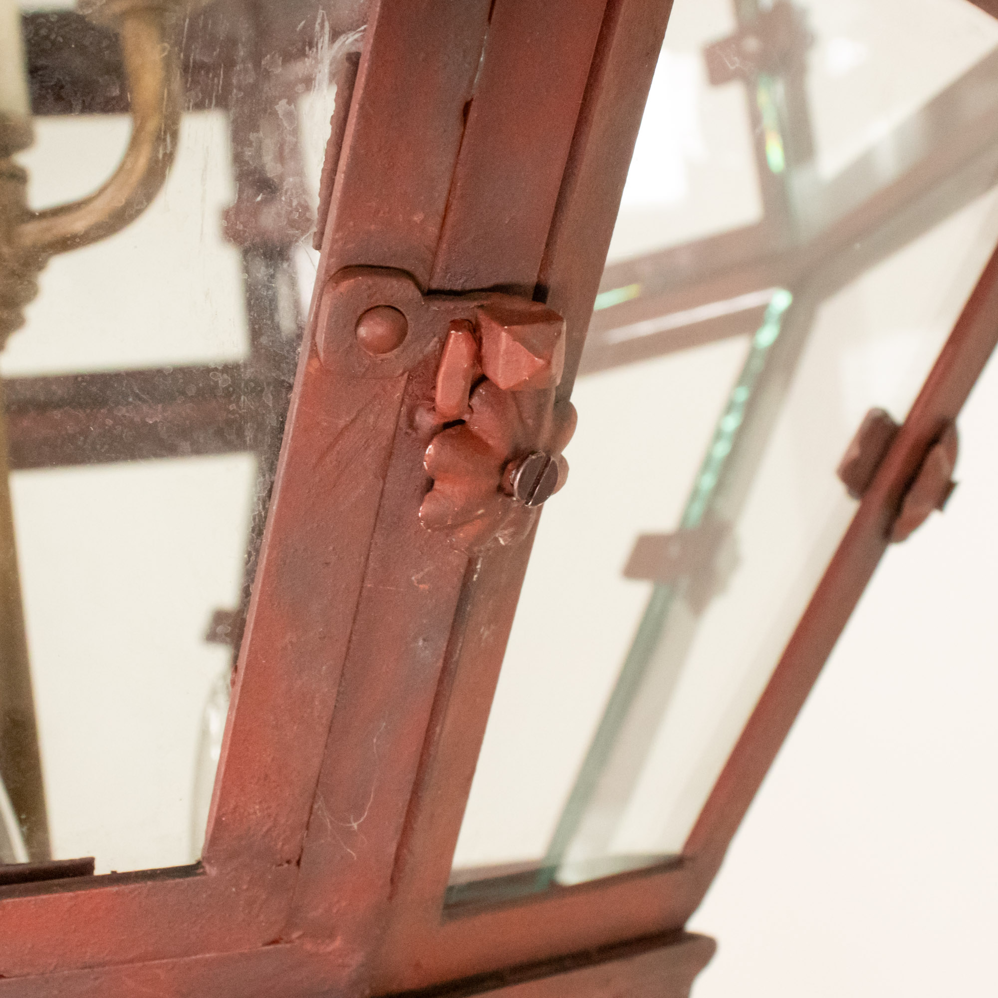 Pair of Large 19th/20th Century French Louis XVI Style Patinated Hand Wrought Lanterns - Image 9