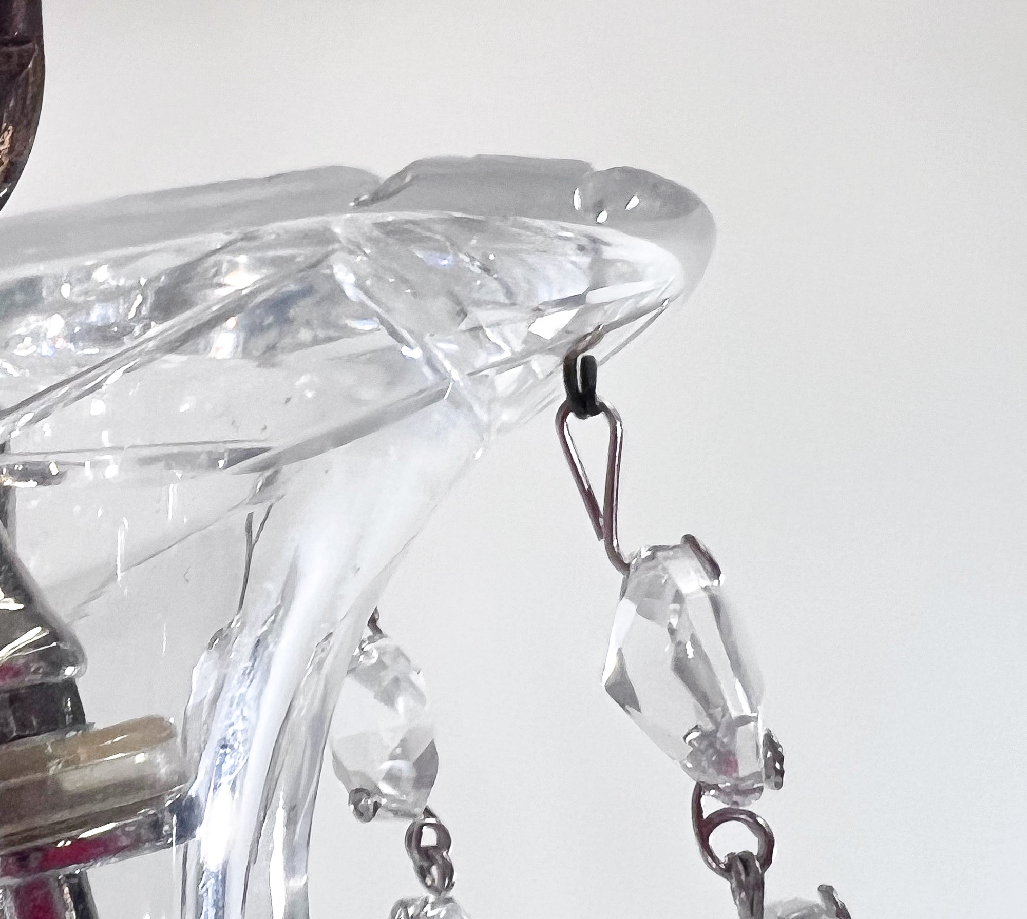 Early 20th Century English Regency Style Waterfall Crystal Chandelier - Image 11