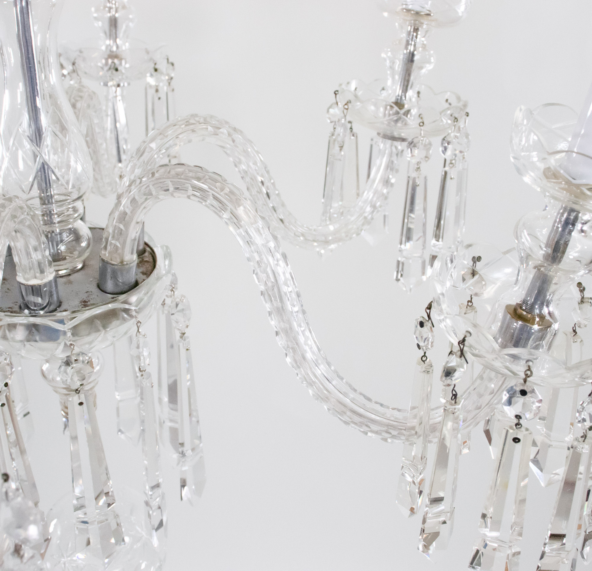 Early 20th Century English Regency Style Waterfall Crystal Chandelier - Image 16
