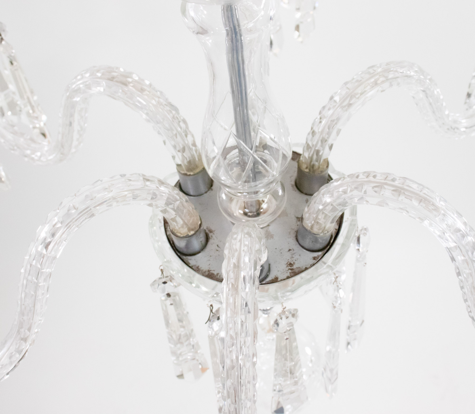 Early 20th Century English Regency Style Waterfall Crystal Chandelier - Image 17