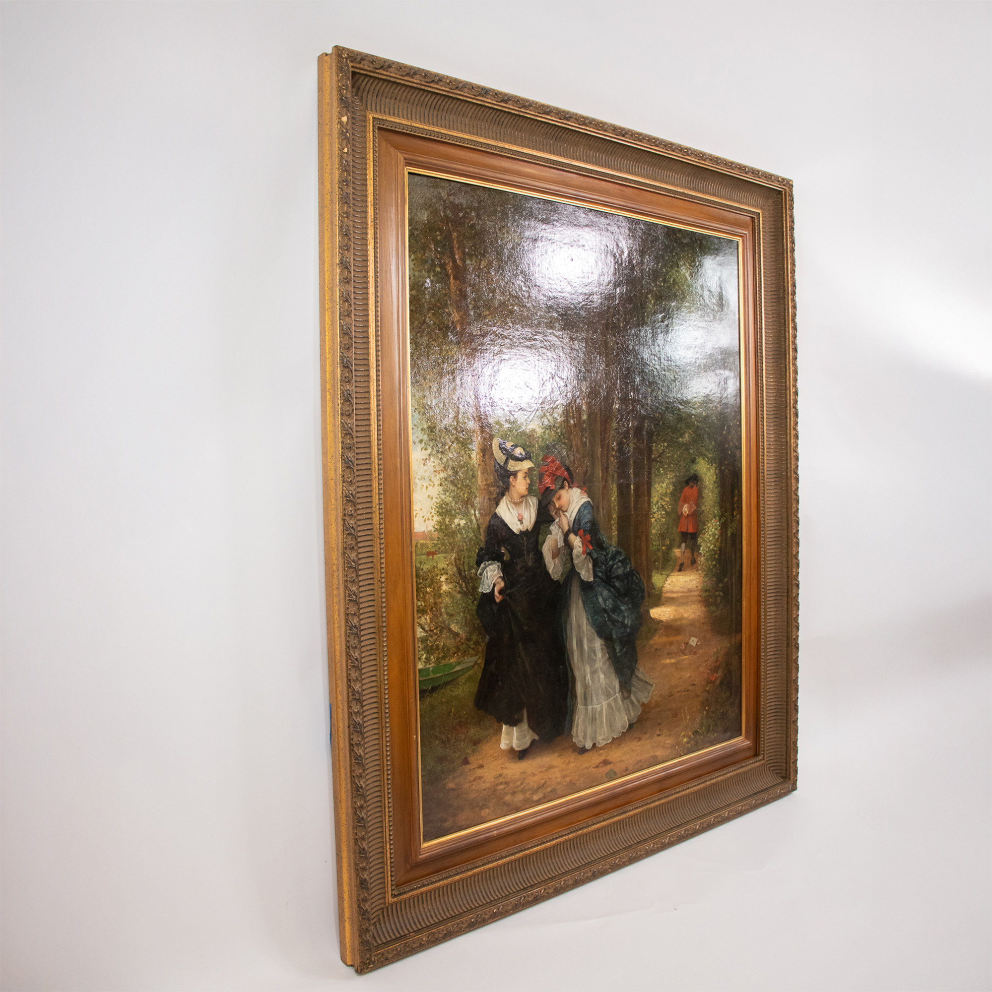 Large Late 19th Century Oil on Canvas Genre Scene attributed to George Adolphus Storey R.A. (British 1834-1919) - Image 13