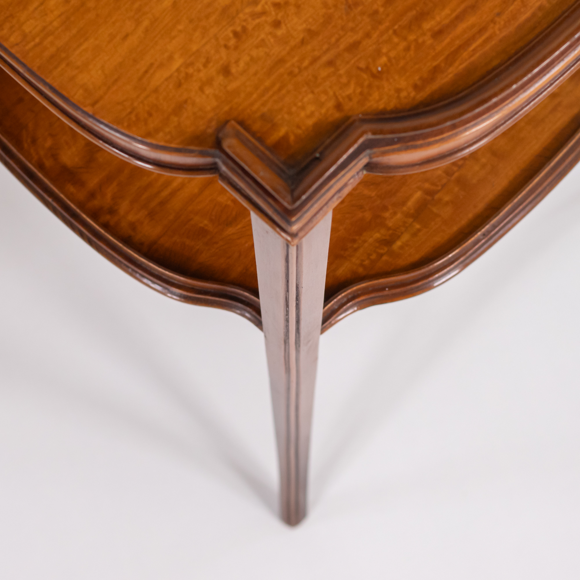 Pair of Mid-Century Italian Satinwood Veneered End Tables - Image 17