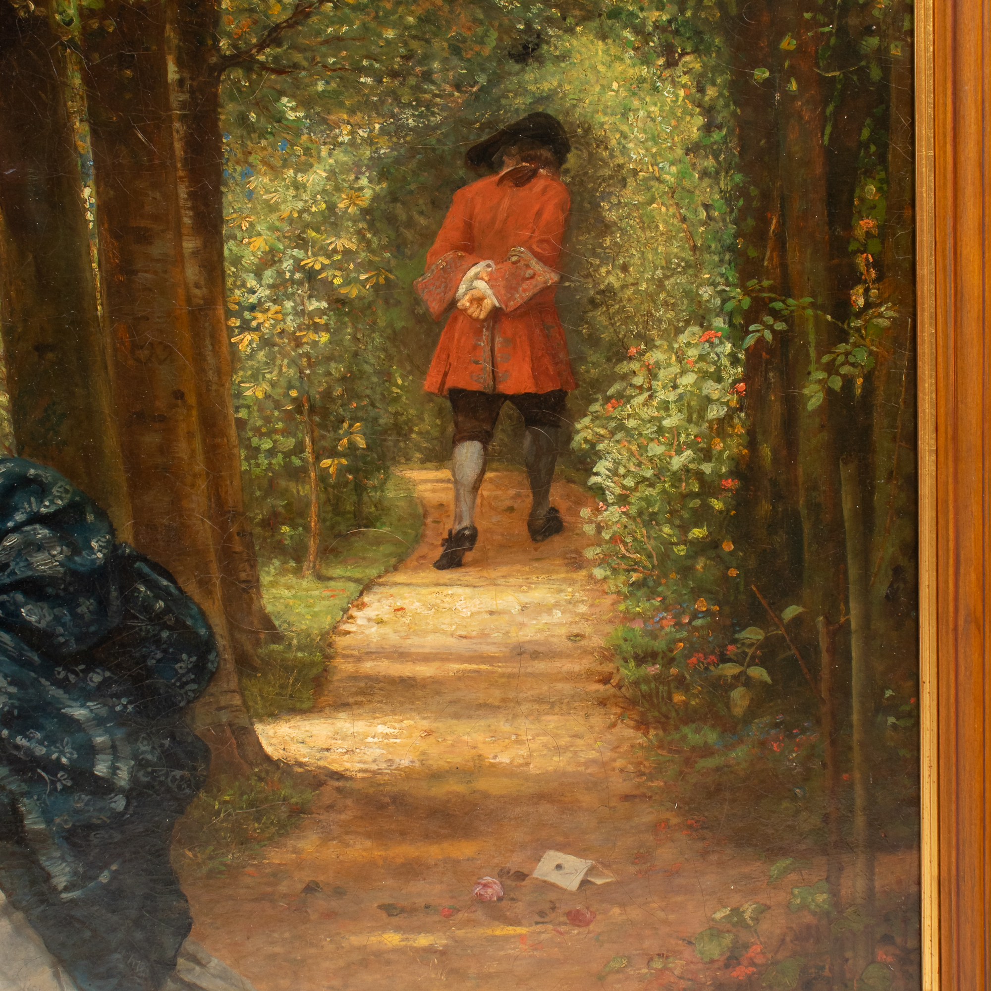 Large Late 19th Century Oil on Canvas Genre Scene attributed to George Adolphus Storey R.A. (British 1834-1919) - Image 4