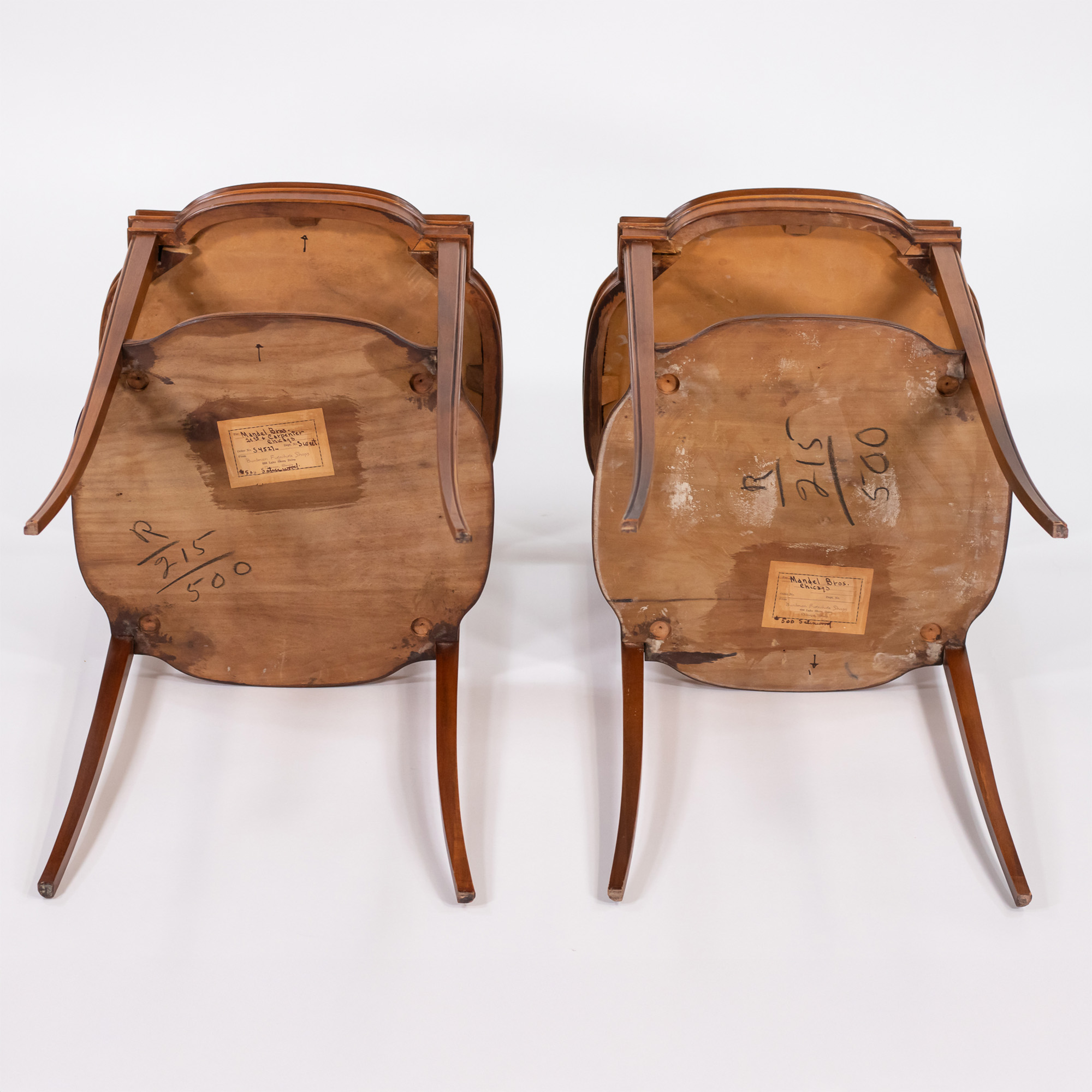 Pair of Mid-Century Italian Satinwood Veneered End Tables - Image 6